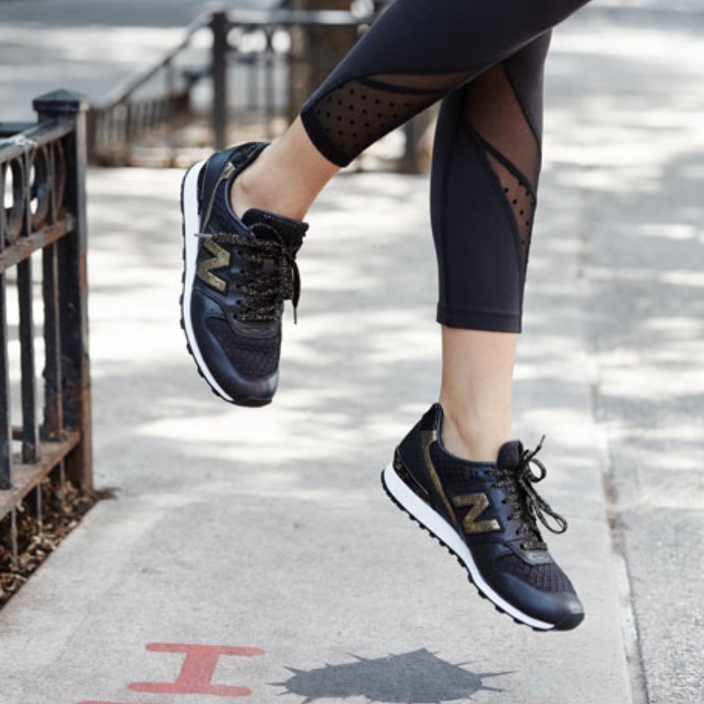 New Balance Embossed Leather Sneaker
